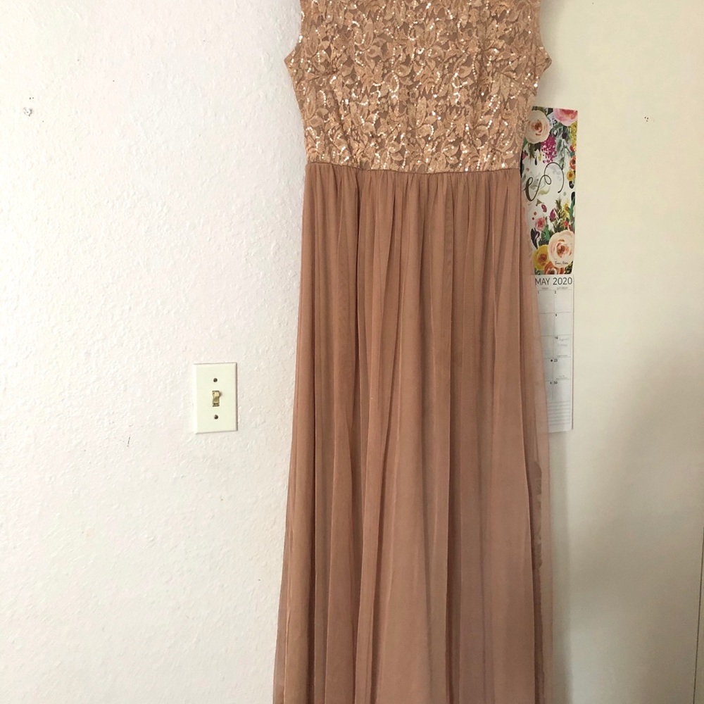 Plush Pink Formal Dress.